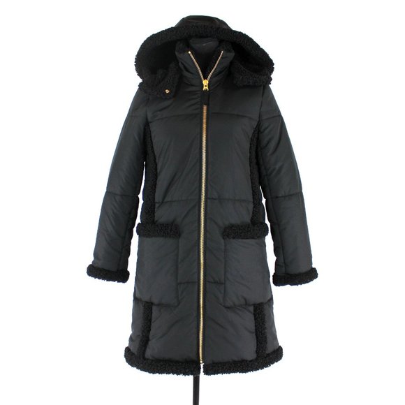 J. Crew Snowday Signature Puffer Black Hooded Zip Up Parka Coat XXS Primaloft - Picture 1 of 7